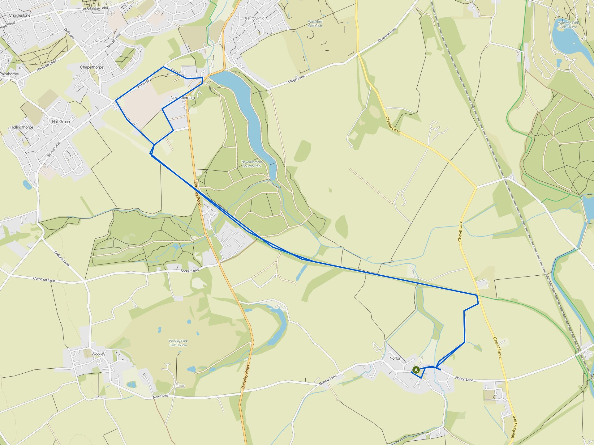 The best running trails around Notton | Komoot